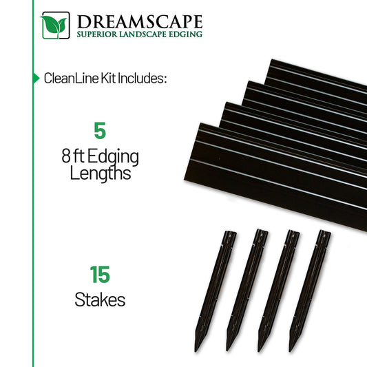 Cleanline 1/8"x3"x8' Black DuraFlex (Box of 15)