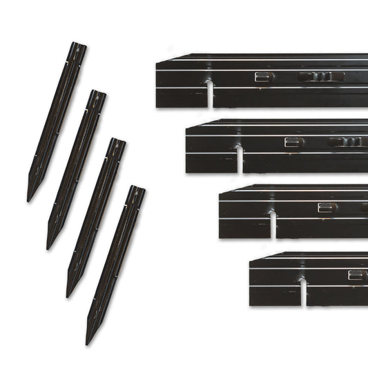 Cleanline 3/16"x4"x16' Anodized Black (Box of 15)