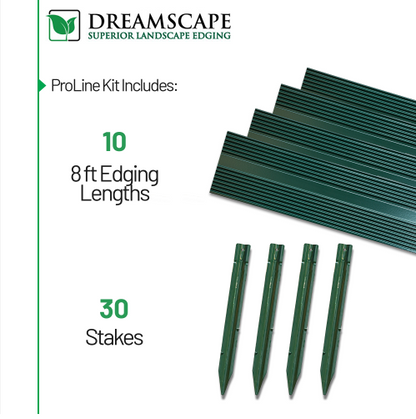 Proline 1/8"x4"x8' Green Finish 80' (Box of 10)